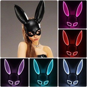 <span class=keywords><strong>Masque</strong></span> de lapin sexy personnalisé OEM pour Halloween, <span class=keywords><strong>masque</strong></span> de lapin à LED, demi-<span class=keywords><strong>masque</strong></span>, accessoires de costume pour fête, bar, boîte de nuit, <span class=keywords><strong>masque</strong></span> d'oreilles de lapin néon - Product Image 2