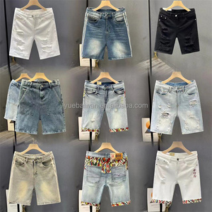 Pantaloncini di Jeans da Uomo Taglie Forti Stile Streetwear Vintage Estivi <span class=keywords><strong>Hip</strong></span> <span class=keywords><strong>Hop</strong></span> <span class=keywords><strong>Abbigliamento</strong></span> Casual Vendita all'Ingrosso - Product Image 3