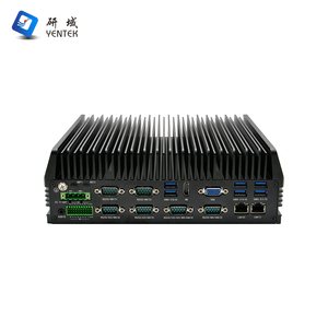 <span class=keywords><strong>Computer</strong></span> Industriale Fanless LGA1151 con <span class=keywords><strong>2</strong></span> LAN, 6 RS232/485 COM, 8 DI, 8 DO, Montaggio su Guida DIN, PC Industriale per Robotica e Automazione - Product Image 1