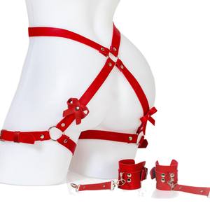 Кожаный ремень-шлейка для БДСМ - Product Image 1