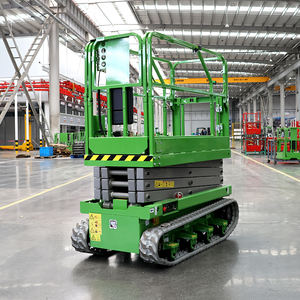 Fábrica al por mayor 320KG 4-14 metros todo terreno estacionario oruga portátil autopropulsado elevador de tijera de mesa eléctrico - Product Image 1