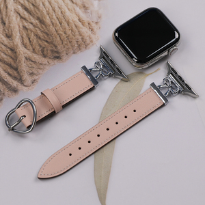 <span class=keywords><strong>Correa</strong></span> <span class=keywords><strong>de</strong></span> Reloj <span class=keywords><strong>de</strong></span> Cuero Genuino <span class=keywords><strong>de</strong></span> Lujo para <span class=keywords><strong>Apple</strong></span> <span class=keywords><strong>Watch</strong></span> SE3 con Hebilla en Forma <span class=keywords><strong>de</strong></span> Corazón - Product Image 2