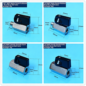 Vanne à boisseau sphérique SS304 1 pièce, filetage NPT/BSP femelle, passage plein, pour eau, gaz, huile, air, avec levier d'arrêt, résistante à la corrosion, kit d'utilisation - Product Image 3