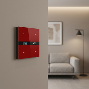 Interrupteur intelligent à 4 touches de 4 pouces pour contrôle de scène (norme britannique), nom modifiable, télécommande Zigbee Tuya, produits pour maison intelligente - Product Image 4