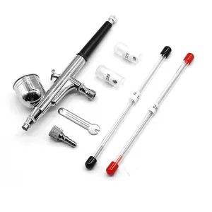 Gravity Dual-action Mini Airbrush <b>Paint</b> Nail Spray Gun Makeup <b>Paint</b> <b>Set</b> Face Tattoo Art Beauty Inkjet Car Repair DIY Tool - Product Image 1