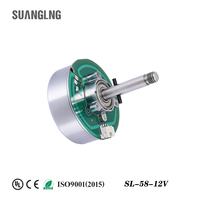 Moteur de ventilateur BLDC SUANGLNG 12V 1250RPM à faible bruit, moteur CC sans balais pour ventilateur sur pied et ventilateur tour