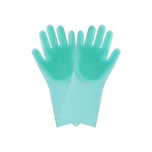 Gant de lavage de vaisselle en silicone écologique imperméable de haute qualité pour la maison et la cuisine - Product Image 2