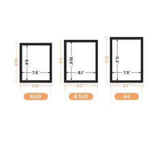 Set of 5 Natural Wood Wall Gallery <strong>Photo</strong> <strong>Frames</strong> Simple Rectangular Picture <strong>Frames</strong> 11x14 and 5x7 for Home DIY Wall Decoration - Product Image 5
