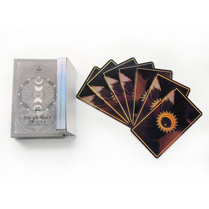 Biglietti d'invito per matrimonio personalizzati con stampa a caldo in lamina d'oro, biglietti di ringraziamento in cartoncino offset, biglietti con logo, biglietti di conferma, carte dei Tarocchi, guide. - Product Image 2