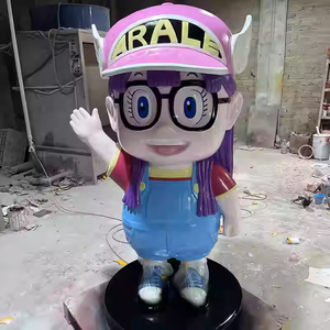 Escultura de Arale con Traje Rojo, Estatua de Arale, Figura de Anime Grande de Fibra de Vidrio para Exhibición en Escaparates - Product Image 3
