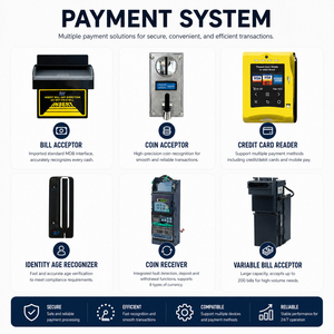 Máquina expendedora de café robótica con sistema automático de transporte y tapado de vasos, kiosco de autoservicio para zonas comerciales. - Product Image 4