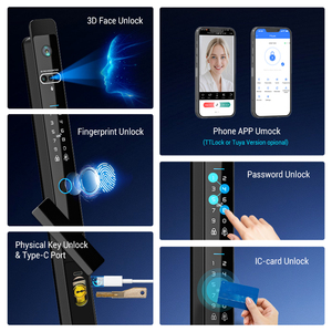 Khóa cửa thông minh chống nước bằng nhôm Tediton, mở khóa bằng vân tay, mật khẩu, khóa cửa kỹ thuật số thông minh cho cửa trượt - Product Image 3