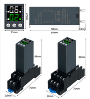 Minuteur numérique programmable à LED avec relais et prise H3Y-2 AC/DC 12V 24V 220V, Minuteur à cycle répété, Composant électronique