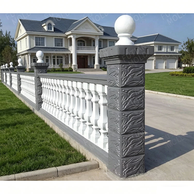 Incliend Railing Futian Balcony Colonnade ABS Mold, Durable Construction Concrete ...