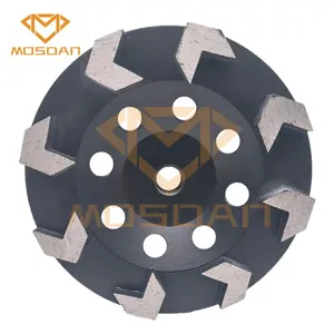 6 Inch 150mm Edge Cup Wheel 8 Arrows Diamond For Makita Hand Grinders Epoxy Coatings Removal