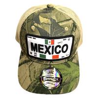 Gorra de malla Fitspi con bordado de México para hombre, gorra de béisbol de talla grande con circunferencia de cabeza profunda, sombrero de sol americano para exteriores