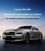 Calise Film de protection de peinture de voiture en TPU durable à changement de couleur Transparent à haute brillance anti-rayures Bodyguard PPF