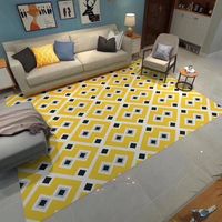 Modern Minimalist Stripe Rug, Luxury Style Floor Carpet, Ready Stock Kids Play Mat for Living Room Bedroom Home Decor
