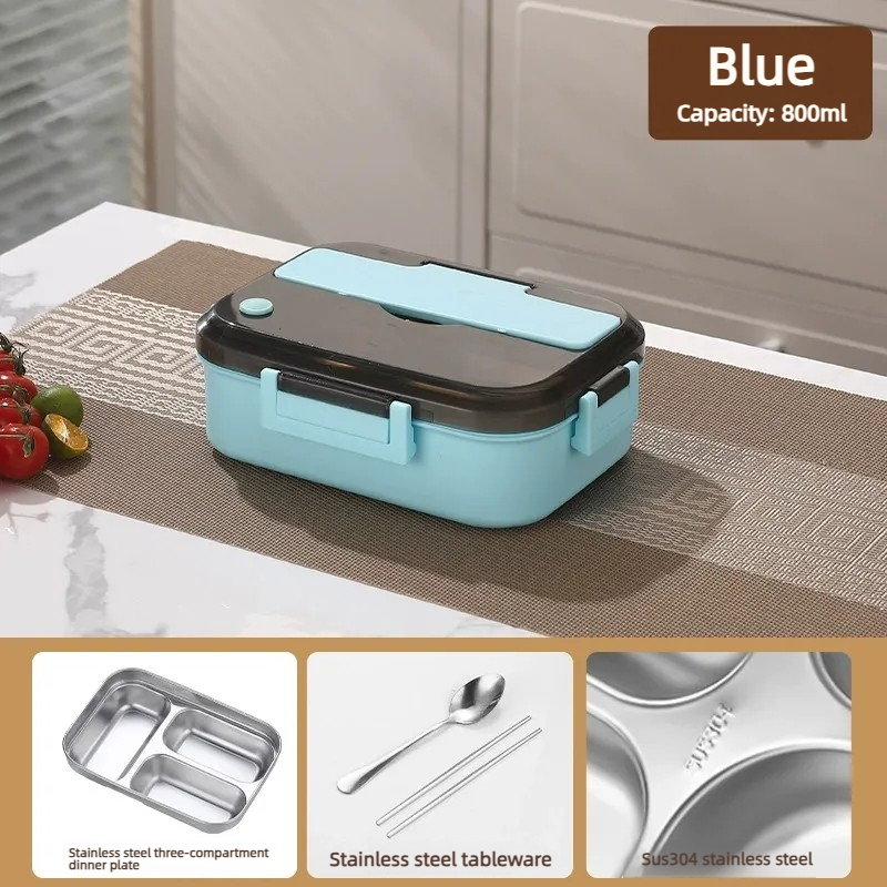 Bleu 3 compartiments