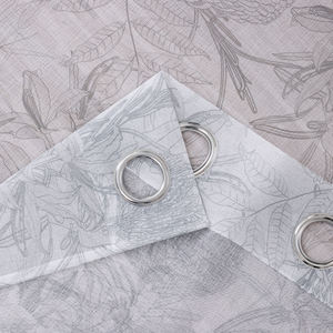 Padrão Floral personalizado Living Room Decor Sheer Tulle Cortinas Papel Impressão cortinas para casa Janela Valances - Product Image 6