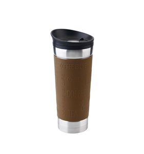 Taza de café al vacío de acero inoxidable, taza de viaje de oficina con <span class=keywords><strong>manga</strong></span> de goma, 400ml - Product Image 4