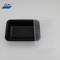 GD G-9632 32oz Récipient pour préparation de repas au micro-ondes Bol alimentaire en plastique pour la préparation de repas Assiettes et bols en plastique