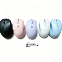 Nouvelle souris optique sans fil silencieuse rechargeable USB Type-C LED de type Morandi, universelle pour ordinateur portable, ordinateur de bureau, téléphone, utilisation au bureau, en stock
