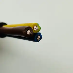 Pabrik grosir 3 inti H05VV-F Daya fleksibel RVV RVVP kabel daya 0.75 ~ 6.0mm2 terlindung kawat listrik tanpa pelindung