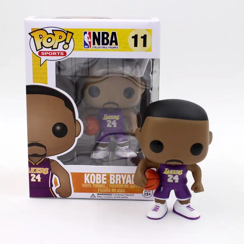 Kobe Bryant-figuras de vinilo de la serie POP de la NBA, baloncesto, Jersey púrpura, Los Ángeles Lakers 11 #