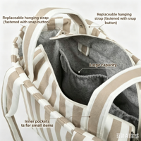 Sac à langer pour poussette de grande capacité personnalisé, organisateur de poussette, organisateur de couches pour bébé, sac organisateur de couches pour poussette