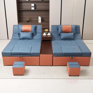 Fauteuil de pédicure commercial convertible en canapé-lit avec bassin, siège rembourré pour salon avec ottoman pour spa et studio de manucure - Product Image 5