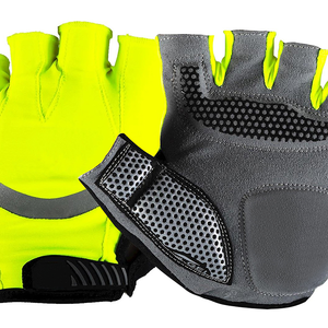 Gants de cyclisme mi-doigts en PU personnalisés avec logo OEM, de bonne qualité, pour l'hiver, prix raisonnable, vente en gros - Product Image 3