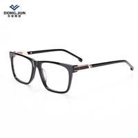 Nuevo 2025 Premium Black Design Business Men's Optical Eyeglasses Monturas Acetato