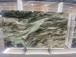 Mármol Natural del Río Rin (Verde Oscuro y Vetas Negras): Ideal para Paredes Decorativas de Lujo e Interiores de Alta Gama - Product Image 2