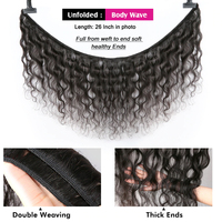 Lots de Cheveux Indiens Bruts Ondulés en Gros, Fournisseurs de Mèches de Cheveux Alignées avec les Cuticules, Tissages de Cheveux Doublement Tirés, Extensions de Cheveux Humains Pas Chères