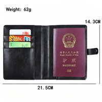 Traceur GPS intelligent certifié Find My Device pour iOS et localisateur AirTag, porte-passeport et portefeuille anti-perte pour le voyage