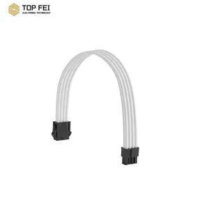 CPU EPS 8Pin Psu Extension Cable Kit Multi-color Choose 300mm Single Cable Mod For Computer Gaming Case With Comb