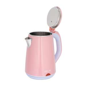กาต้มน้ำไฟฟ้าหลากสี 2.0 ลิตร สแตนเลส ปิดอัตโนมัติ ป้องกันน้ำแห้ง พร้อมไฟ LED ผนังสองชั้น - Product Image 1