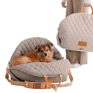 Asiento de coche 3 en 1 para <span class=keywords><strong>perros</strong></span> al por mayor, bolsa de transporte impermeable para mascotas, cama portátil para <span class=keywords><strong>perros</strong></span> pequeños, asiento elevador para asiento delantero y trasero, viaje <span class=keywords><strong>seguro</strong></span> - Product Image 1