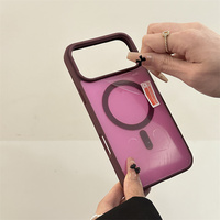 Funda Magnética Premium Mate con Acabado de Lujo en Contraste de Color para iPhone 17 Air 18 16 13 12 11 Pro Max 14 15 Plus