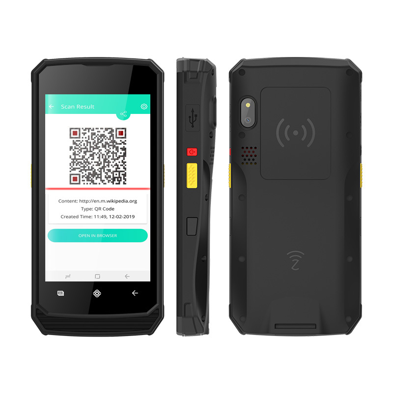 UNIWA M580 Android 10,0 водонепроницаемый сканер штрих-кодов Прочный ручной КПК двойные батареи