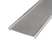 Couvercle de diffuseur de lumière micro prismatique en polycarbonate double couleur anti-éblouissement gaufrage abat-jour extrudé usine d'extrusion de Chine