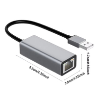 Adaptador USB C Ethernet Gigabit 1000Mbps RJ45, tarjeta de red LAN, convertidor tipo C, Plug and Play para Surface Switch Laptop