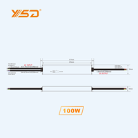 100w Dali-2 Gradation 24v 4.2a 100w Tension Constante Étanche Dali Push Led Driver Dali Push Led Driver DT8