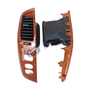 Wooden shift <b>window</b> control armrest and air vent grille <b>panel</b> kit for 1998-2007 LC100 vehicles. - Product Image 1