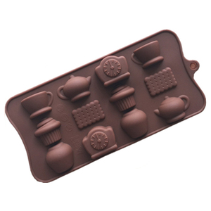16-khoang đồng hồ báo thức hình Silicone khuôn cho Cookies bánh ấm trà sô cô la khuôn công cụ - Product Image 4