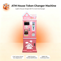 Machine de change de monnaies entièrement automatique ZDYS pour billets d'euros, pièces de monnaie et jetons de jeu de style villa en métal
