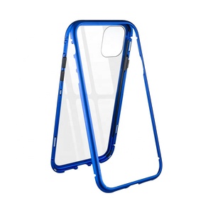 eléfono caso cobertura completa 360 imán adsorción <span class=keywords><strong>claro</strong></span> funda de vidrio templado para teléfono para Iphone/11/11pro/11pro. - Product Image 3