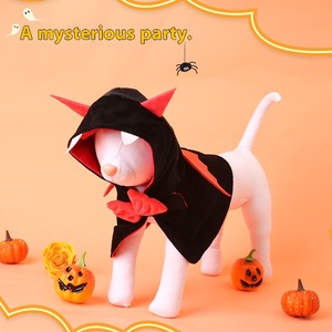 Nettes Polyester <span class=keywords><strong>Halloween</strong></span> Katzen fledermaus Kostüm für Hunde Winternacht partys Grenz überschreitende Explosionen Drucken Haustier bekleidung Zubehör - Product Image 1