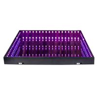 Plancher de danse lumineux 3D à LED, scène pour les fournitures de mariage, décoration de club, éclairage de fête, lumières de fête à LED avec contrôle